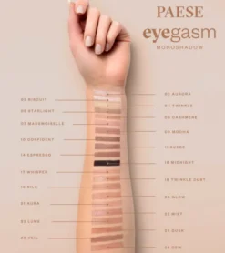 Paese Eyegasm, cień do powiek, 26 dew, 1,5 g