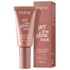 Paese Get The Glow Look, podkład rozświetlający, 1N Light Beige, 30 ml