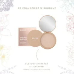 Paese Mgła Pudrowa, rozświetlający puder do twarzy Glowing Powder, 13 golden beige, 10 g