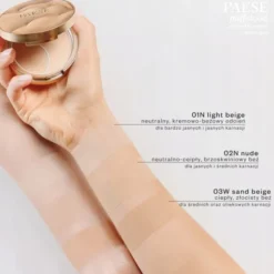 Paese Puff Cloud, ultralekki puder prasowany z efektem blur, 03W Sand Beige, 4,2 g