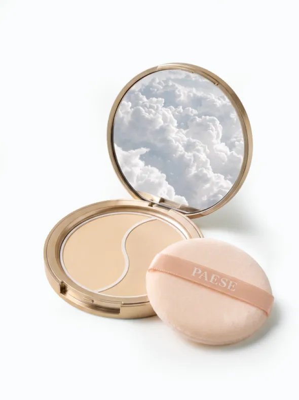 Paese Puff Cloud, ultralekki puder prasowany z efektem blur, 03W Sand Beige, 4,2 g