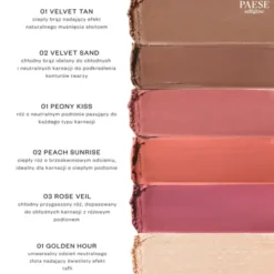 Paese Selfglow, kremowy róż z matowym efektem, Rose Veil 03, 8 g