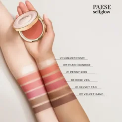 Paese Selfglow, kremowy róż z matowym efektem, Peach Sunrise 02, 8 g