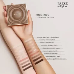 Paese Selfglow, paleta cieni Rose Nude, 12 g