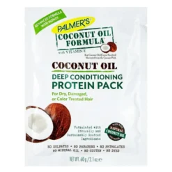 Palmer's Coconut Oil Protein Pack, kuracja proteinowa do włosów z olejkiem kokosowym, 60 g