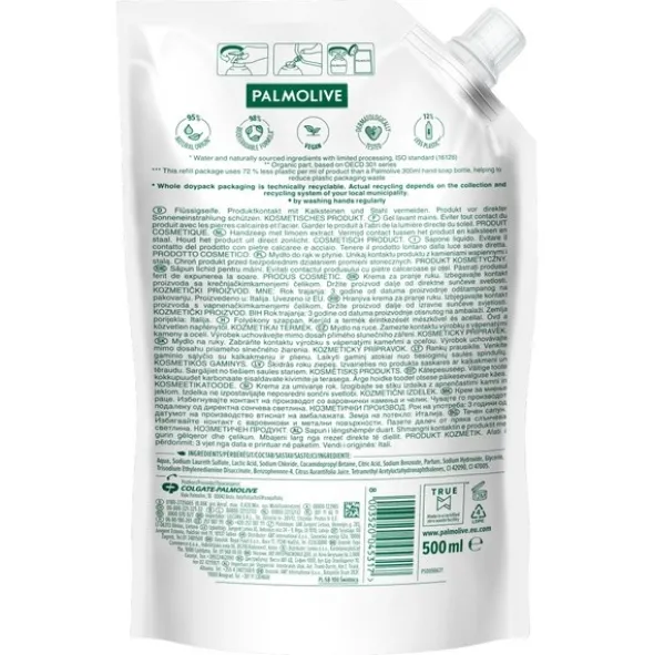 Palmolive Hygiene Plus Kitchen, mydło w płynie do rąk, uzupełnienie, 500 ml