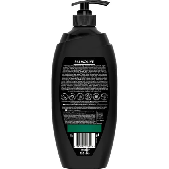 Palmolive Men Energising, żel pod prysznic 3w1, 750 ml