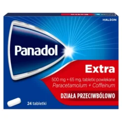 Panadol Extra, 500 mg + 65 mg, tabletki powlekane, 24 szt.
