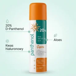 Panthenol 20% Supra, pianka, nawilżająco-łagodząca, 150 ml