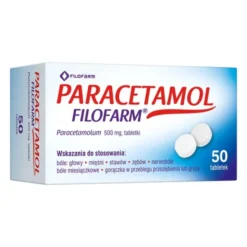 ParacetamolFilofarm, 500 mg, tabletki, 50 szt.