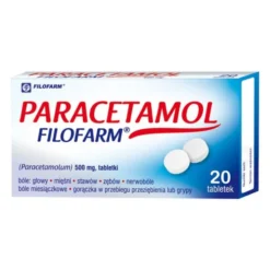Paracetamol Filofarm, 500 mg, tabletki, 20 szt