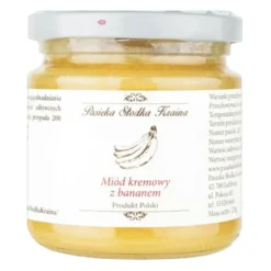 Pasieka Słodka Kraina, miód kremowany z bananem, 250 g