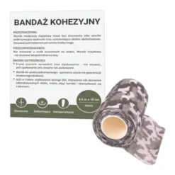 Paso, bandaż kohezyjny, 10 cm x 4,5 m, moro, 1 szt.