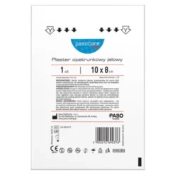 Pasocare Med, plaster opatrunkowy, jałowy, 10 cm x 8 cm, 1 szt.