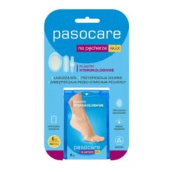 Pasocare, plastry hydrokoloidowe na pęcherze, mix, 6 szt.