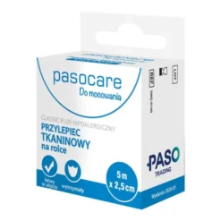 Pasocare, przylepiec tkaninowy, 5 m x 2,5 cm, 1 szt. (rolka)