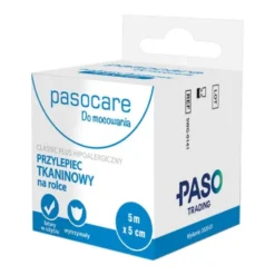 Pasocare, przylepiec tkaninowy w rolce, 5 m x 5 cm, 1 szt.