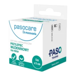 Pasocare, przylepiec włókninowy, 5 m x 5 cm, 1 szt.