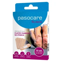 Pasocare Specialist Plus, plastry piankowe na otarcia, zestaw, 10 szt.