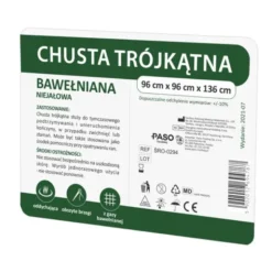 Paso, chusta trójkątna, bawełniana, niejałowa, 1 szt.