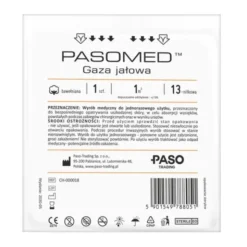 Pasomed, gaza jałowa, 13-nitkowa, 1 m2, 1 szt.