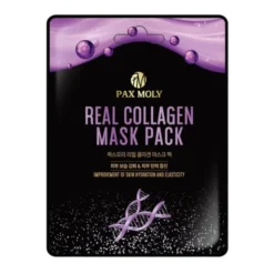 Pax Moly Real Collagen Mask Pack, maska w płachcie z kolagenem i komórkami macierzystymi żeń-szenia, 25 ml