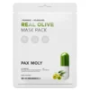 Pax Moly, Real Olive, nawilżająco-łagodząca maska w płachcie, 25 ml