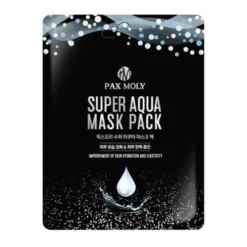 Pax Moly Super Aqua Mask Pack, Maska w płachcie nawilżająco–uelastyczniająca z wodą morską i adenozyną, 25 ml