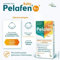 Pelafen Baby 6m+, kapsułki twist-off, 20 szt.