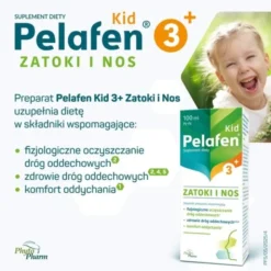 Pelafen Kid 3+ Zatoki i Nos, płyn, 100 ml