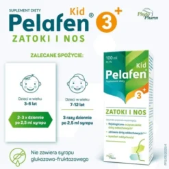 Pelafen Kid 3+ Zatoki i Nos, płyn, 100 ml