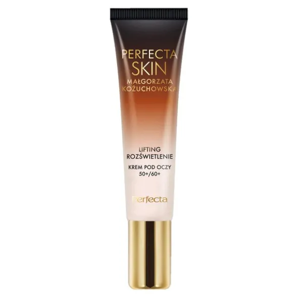 Perfecta Skin Małgorzata Kożuchowska, krem pod oczy liftingująco-rozświetlający na dzień/noc, 50+, 15 ml