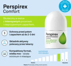 Perspirex Comfort, antyperspirant roll-on, 20 ml