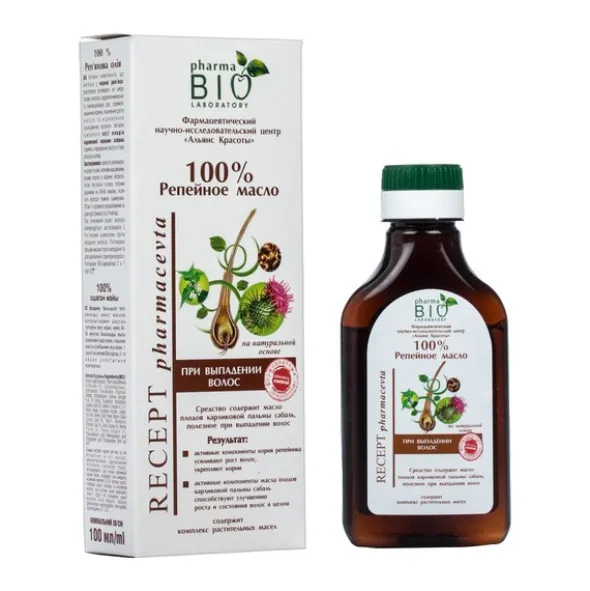 Pharma Bio Laboratory, olej łopianowy przeciw wypadaniu włosów, 100 ml
