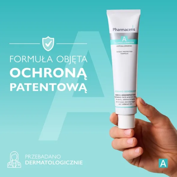 Pharmaceris A Corneo-Sensilium, Dermo-naprawczy krem regenerujący do twarzy i ciała dla dorosłych, dzieci i niemowląt, 75 ml