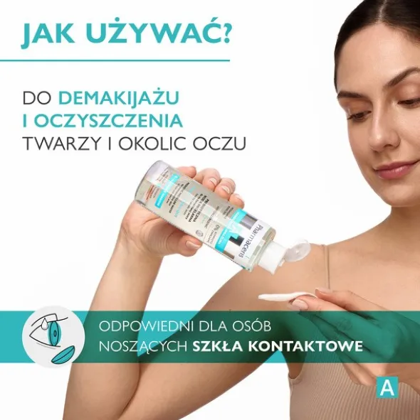 Pharmaceris A Prebio-Sensilique, prebiotyczna woda micelarna do nadwrażliwej skóry twarzy i okolic oczu, 200ml