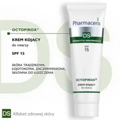 Pharmaceris DS Octopirox, kojący krem do twarzy, SPF 15, 30 ml