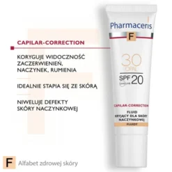 Pharmaceris F, fluid kryjący dla skóry naczynkowej, Opal 30, 30 ml