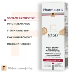 Pharmaceris F, fluid kryjący dla skóry naczynkowej, Porcelain 10, 30 ml