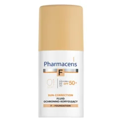 Pharmaceris F, fluid ochronno-korygujący, Ivory 01, SPF 50+, 30 ml