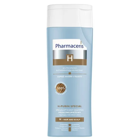 Pharmaceris H-Purin Special, specjalistyczny szampon przeciwłupieżowy, łupież suchy i tłusty, 250 ml