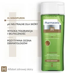Pharmaceris H-Sebopurin, specjalistyczny szampon normalizujący do skóry łojotokowej, 250 ml