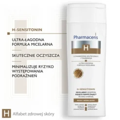 Pharmaceris H Sensitonin, micelarny szampon kojąco-nawilżający do skóry wrażliwej, 250 ml