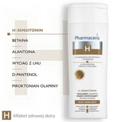 Pharmaceris H Sensitonin, micelarny szampon kojąco-nawilżający do skóry wrażliwej, 250 ml