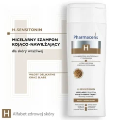 Pharmaceris H Sensitonin, micelarny szampon kojąco-nawilżający do skóry wrażliwej, 250 ml