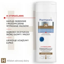 Pharmaceris H-Stimuclaris, specjalistyczny szampon stymulujący wzrost włosów i przeciwłupieżowy, 250 ml