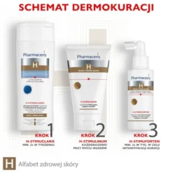 Pharmaceris H-Stimuclaris, specjalistyczny szampon stymulujący wzrost włosów i przeciwłupieżowy, 250 ml