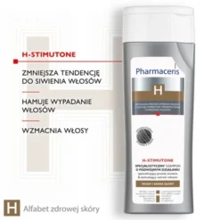 Pharmaceris H-Stimutone, specjalistyczny szampon spowalniający proces siwienia i stymulujący wzrost włosów, 250 ml