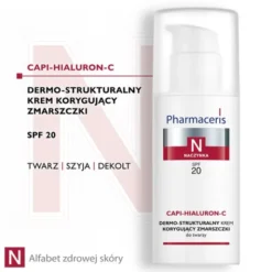 Pharmaceris N Capi-Hialuron-C, dermo-strukturalny krem korygujący zmarszczki, SPF 20, 50 ml