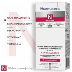 Pharmaceris N Capi-Hialuron-C, dermo-strukturalny krem korygujący zmarszczki, SPF 20, 50 ml